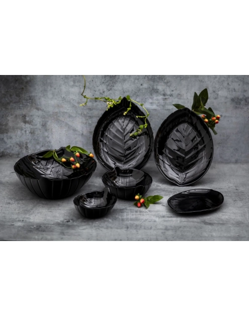 Zdjęcie: Salaterka liść Nocturn 17,5x13,5 cm ALTOM DESIGN