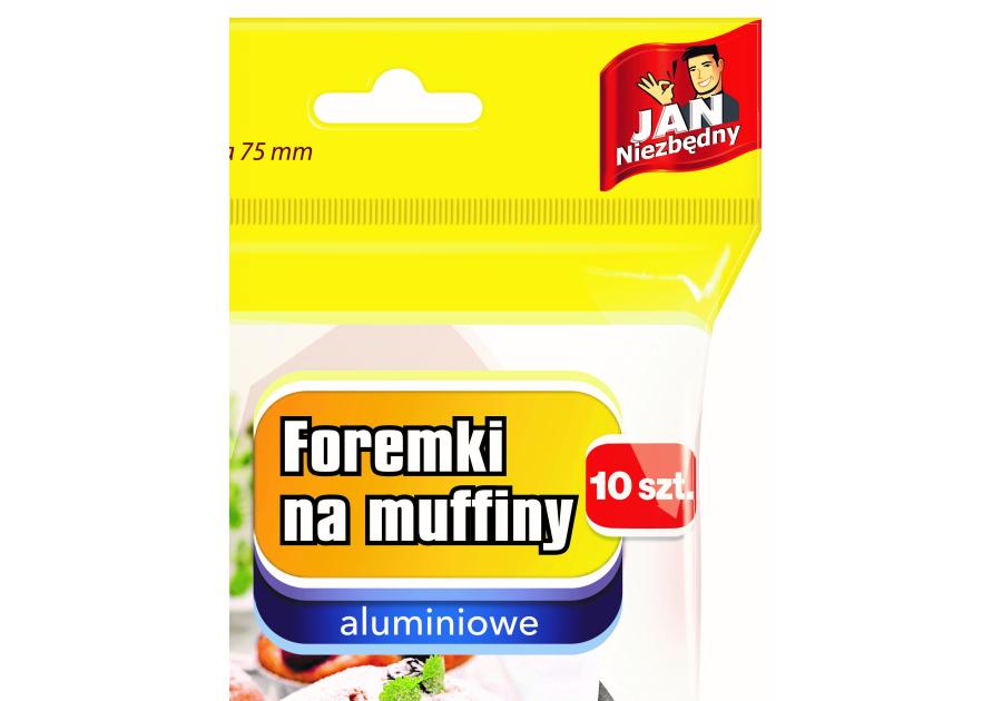 Zdjęcie: Foremki aluminiowe do muffinek 10 szt. JAN NIEZBĘDNY