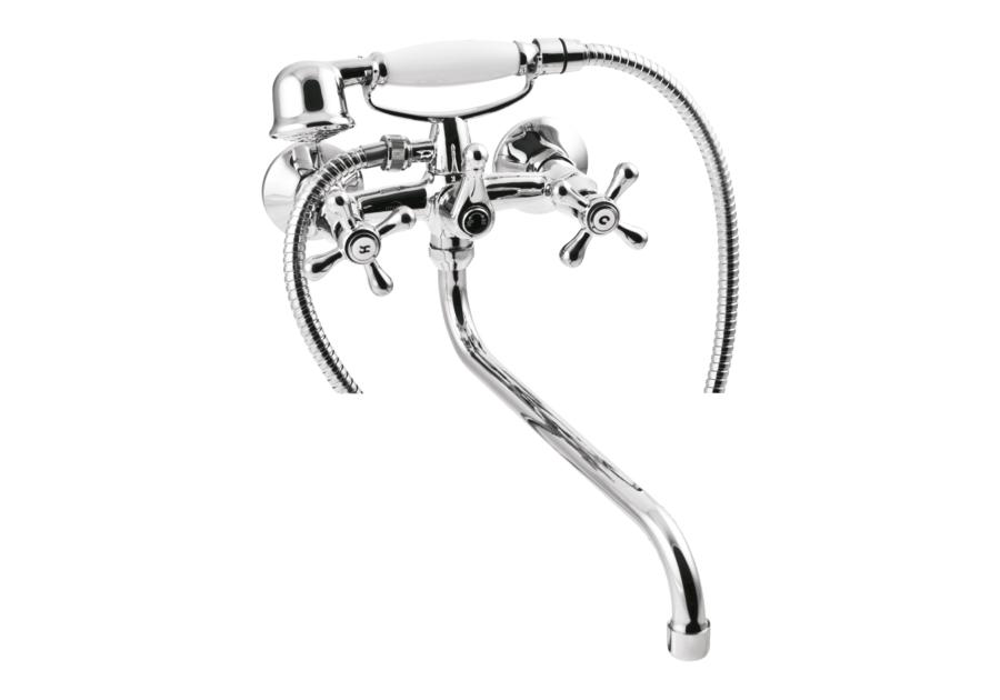 Zdjęcie: Bateria wannowa z zestawem natryskowym Roma INVENA