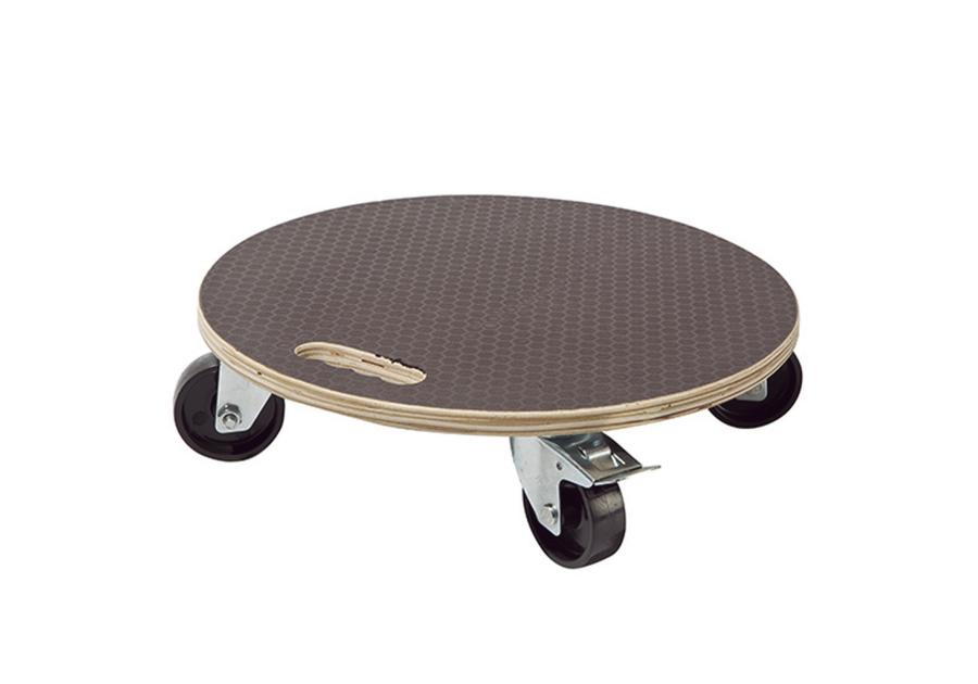 Zdjęcie: Podstawka na kółkach do doniczek Flora Roll Strong, fi40 cm, FSC-FR, brązowy NORTENE