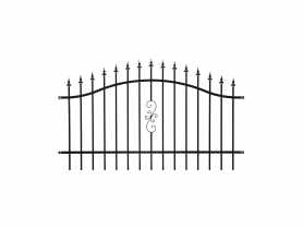 Przęsło ogrodzeniowe Inga 2x1-1,2 m ral9005 POLBRAM