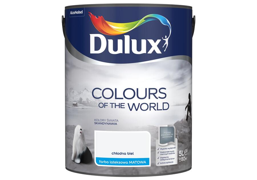 Zdjęcie: Farba lateksowa Kolory Świata chłodna biel 5 L DULUX