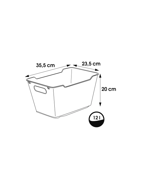 Zdjęcie: Pojemnik lifestyle-box lotta 12 L nordic grey KEEEPER