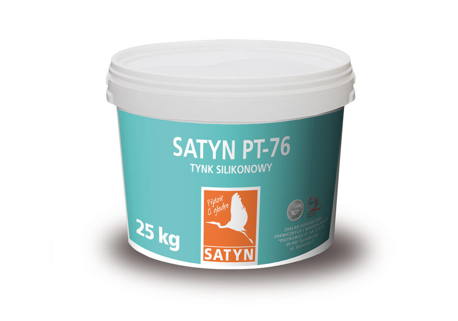 Zdjęcie: Tynk silikatowo-silikonowy PT-76 , baranek 1.5 mm,baza b2 - 25 kg SATYN