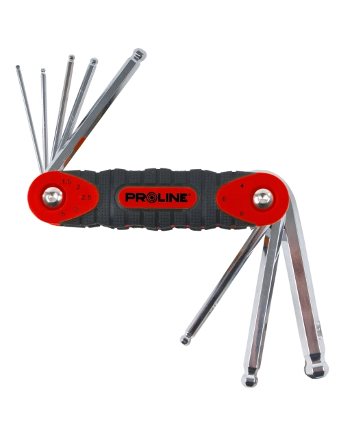 Zdjęcie: Klucze imbusowe z kulką 1.5-8.0 mm ze skuwką 8 szt. PROLINE