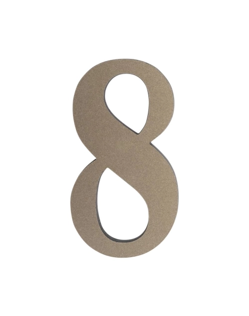 Zdjęcie: Cyfra 8 tworzywowa platyna 50 mm METRO