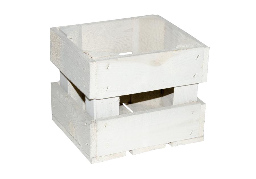 Zdjęcie: Skrzynka drewniana malowana biała XS TAJEMNICZY OGRÓD