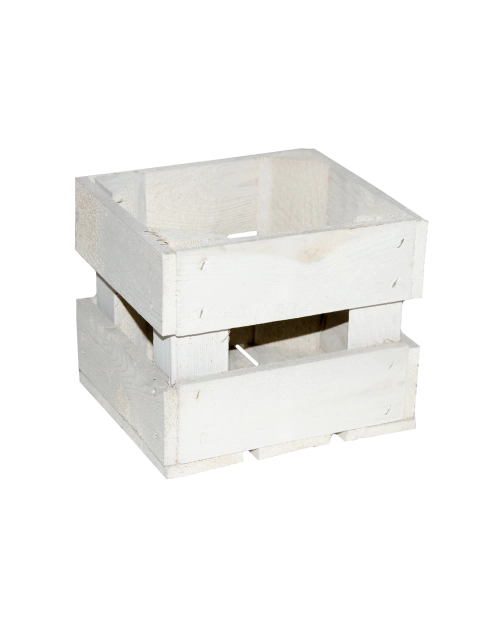 Zdjęcie: Skrzynka drewniana malowana biała XS TAJEMNICZY OGRÓD