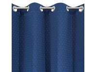 Zdjęcie: Zasłona Rivet 135x250 cm granatowa na przelotkach EUROFIRANY