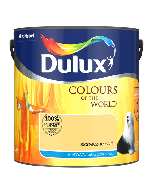 Zdjęcie: Farba do wnętrz Kolory Świata 2,5 L słoneczne sari DULUX
