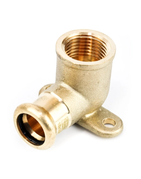 Zdjęcie: Kolano z łapami zaciskane profil M do wody 22x3/4" gw CALIDO