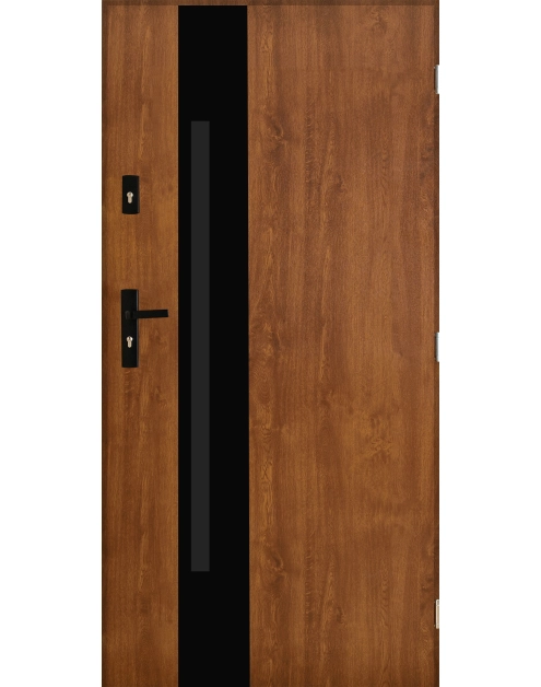 Zdjęcie: Drzwi zewnętrzne pasadena złoty dąb 80p komplet ENTRYLINE