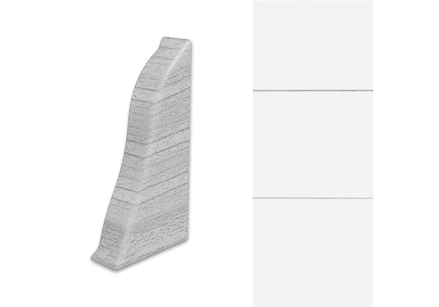 Zdjęcie: Zakończenie lewe do listwy LM55 2 szt. biały mat ARBITON