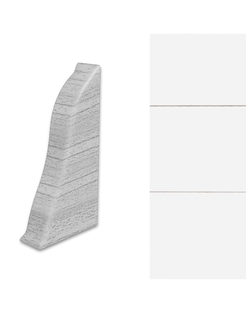 Zdjęcie: Zakończenie lewe do listwy LM55 2 szt. biały mat ARBITON