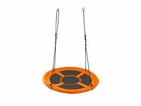 Huśtawka bocianie gniazdo 95 cm pomarańczowo-czarna MIRPOL