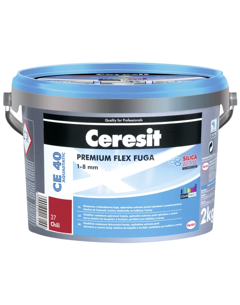 Zdjęcie: Fuga spoina elastyczna chili CE 40, 2 kg CERESIT