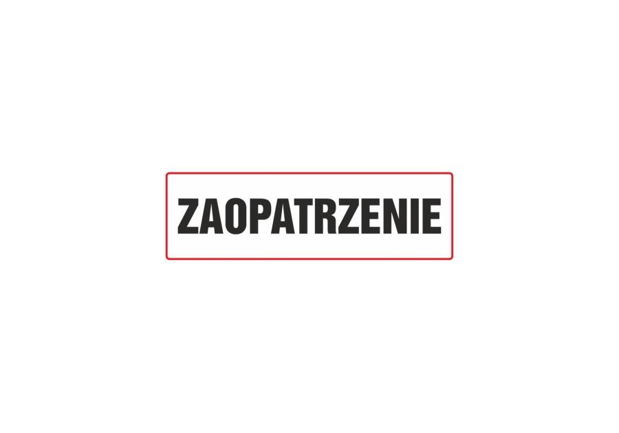 Zdjęcie: Oznaczenie "Zaopatrzenie" 10x30 cm METRO
