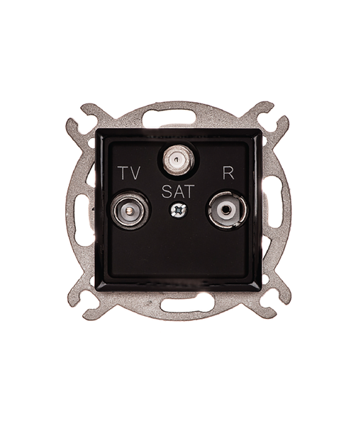 Zdjęcie: Gniazdo RTV-SAT Rosa satelitarne przelotowe bez ramki POLMARK