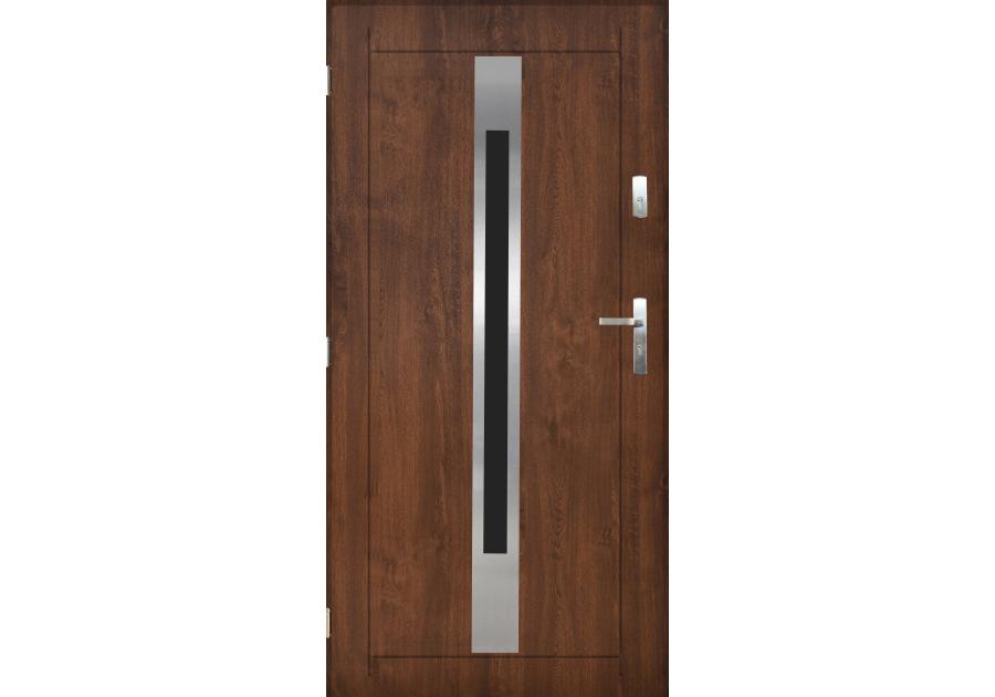 Zdjęcie: Drzwi zewnętrzne kair orzech 90l kpl PANTOR