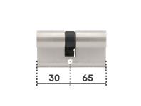 Zdjęcie: Wkładka Y500 30/65 satyna blister YALE