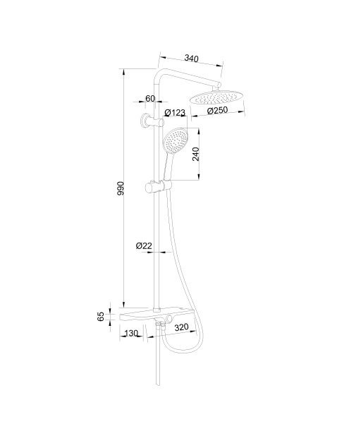 Zdjęcie: Deszczownia Musta Basic czarna INVENA