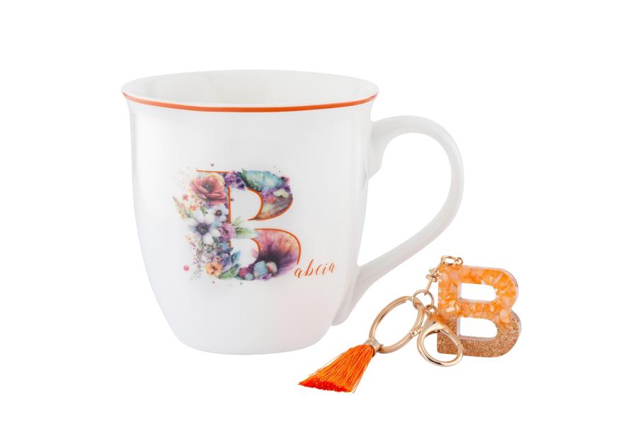 Zdjęcie: Kubek baryłka duża z wywiniętym rantem 630 ml z brelokiem dekoracja Babcia 2 ALTOM DESIGN