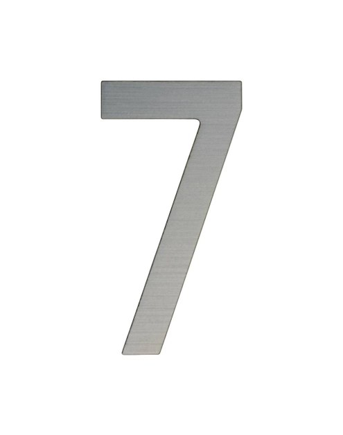 Zdjęcie: Cyfra 7 samoprzylepna 50 mm srebrny szczotkowany METRO