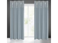 Zdjęcie: Zasłona gotowa Dafne 140 x 240 cm srebrny EUROFIRANY