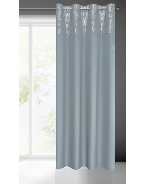 Zdjęcie: Zasłona gotowa Dafne 140 x 240 cm srebrny EUROFIRANY