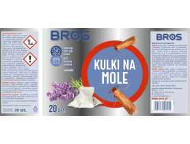 Kulki lawendowe na mole 120 g BROS
