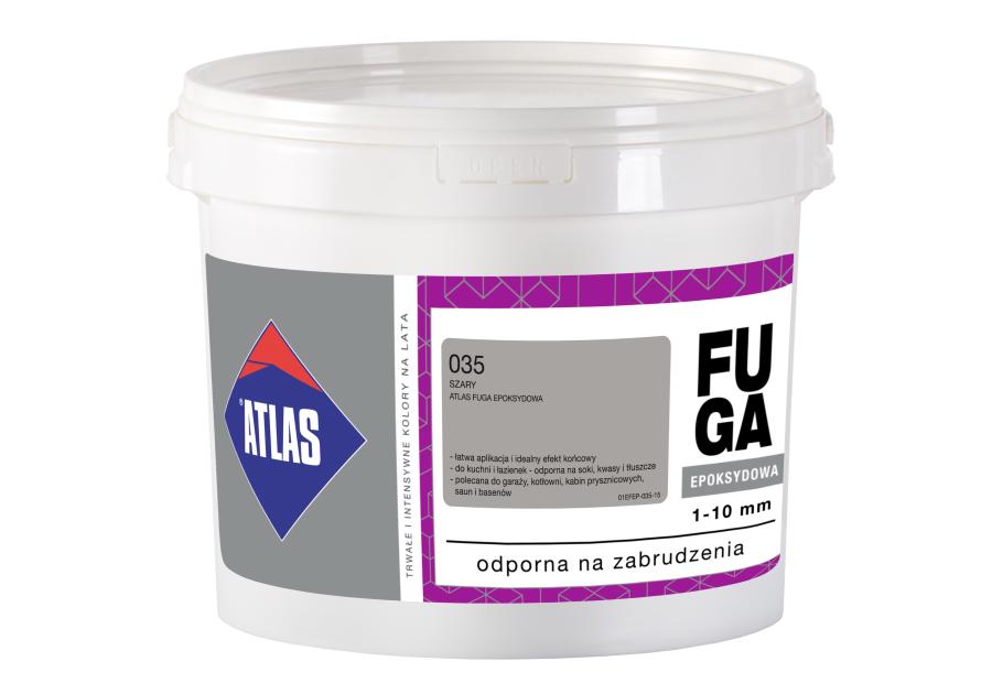 Zdjęcie: Fuga epoksydowa 1-10 mm szary 2 kg ATLAS