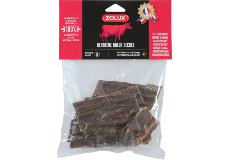 Zdjęcie: Przysmak naturalny dla psa Suszony przełyk wołowy 150 g ZOLUX