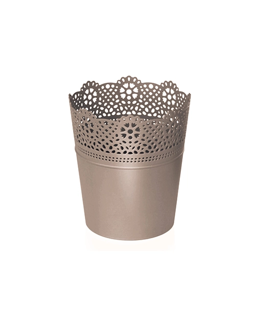 Zdjęcie: Doniczka Lace mocca 11,5 cm PROSPERPLAST