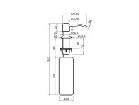 Zdjęcie: Dozownik na płyn do mycia naczyń lub mydło Simi chrom INVENA