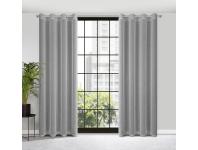 Zdjęcie: Zasłona gotowa Adela 140x250 cm stalowy EUROFIRANY