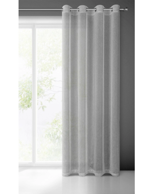 Zdjęcie: Zasłona gotowa Adela 140x250 cm stalowy EUROFIRANY