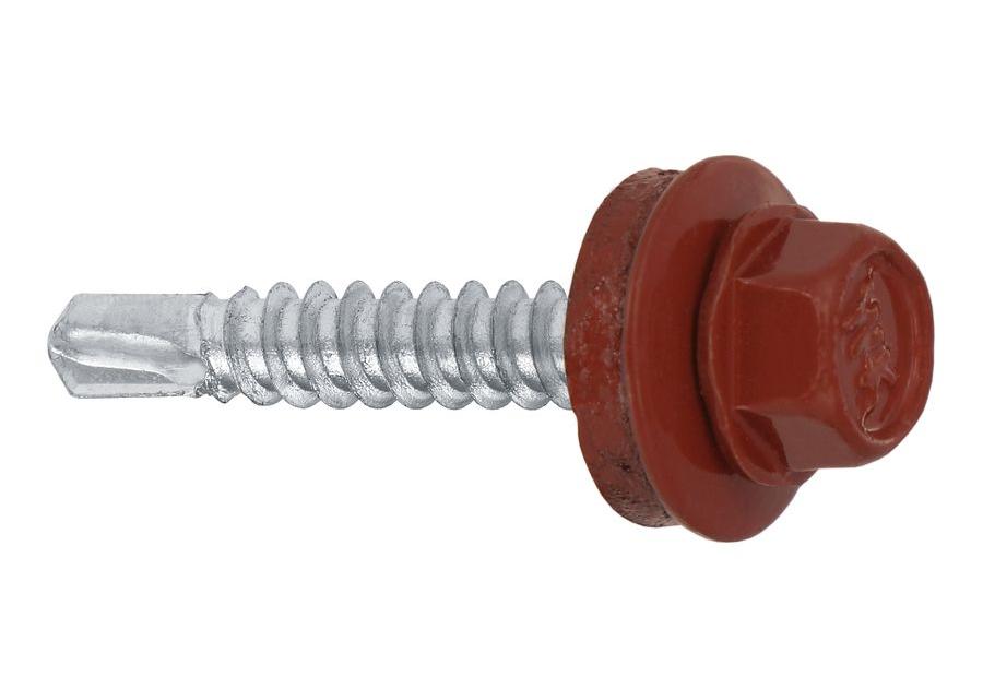 Zdjęcie: Wkręty firmowe 4,8x35 mm wiśniowe WKRĘT-MET