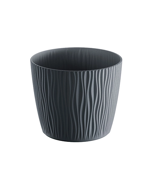 Zdjęcie: Doniczka Sandy antracytowy 13 cm PROSPERPLAST
