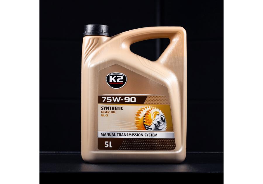 Zdjęcie: Olej syntetyczny 75W-90 5 L K2