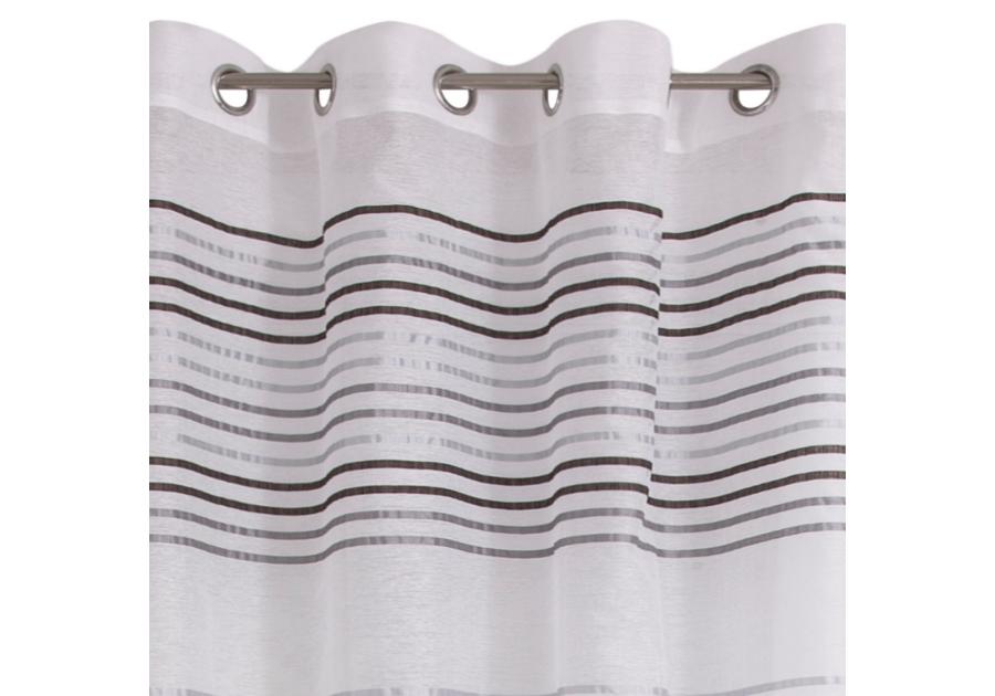 Zdjęcie: Zasłona Umra 140x250 cm srebrno-czarna EUROFIRANY