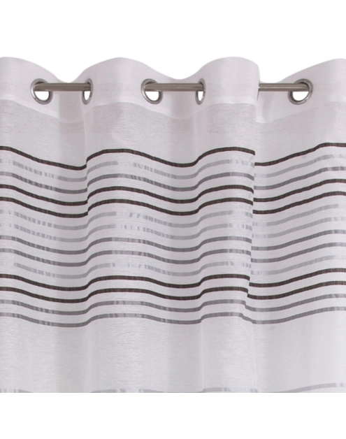 Zdjęcie: Zasłona Umra 140x250 cm srebrno-czarna EUROFIRANY