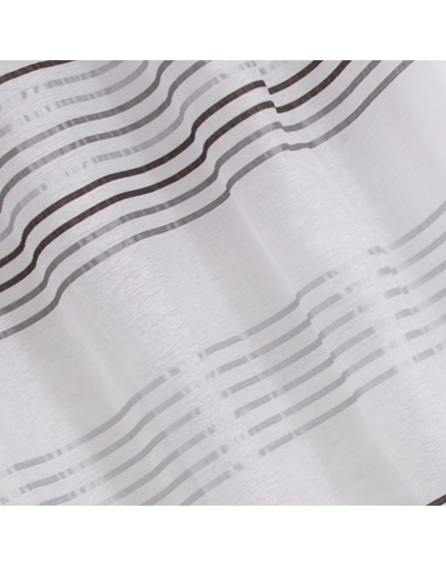 Zdjęcie: Zasłona Umra 140x250 cm srebrno-czarna EUROFIRANY