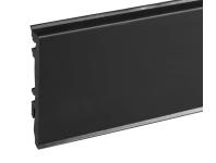 Zdjęcie: Listwa przypodłogowa PVC Masterline 1,3x8 cm, 2,2 m Czarny RAL 9005 Mat CEZAR