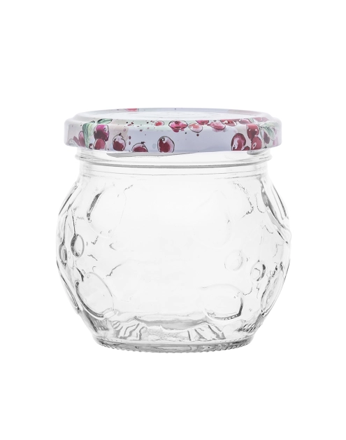 Zdjęcie: Komplet 6 słoików Spiżarnia Pani Domu grawerowanych 215 ml z zakrętką fi 66 4-zaczepową ALTOM DESIGN