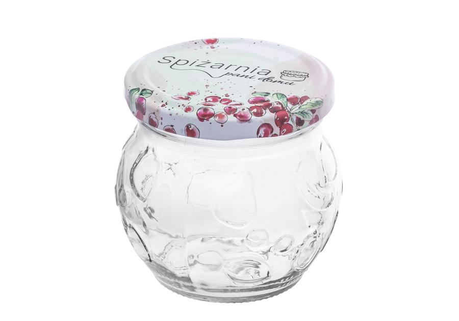 Zdjęcie: Komplet 6 słoików Spiżarnia Pani Domu grawerowanych 215 ml z zakrętką fi 66 4-zaczepową ALTOM DESIGN