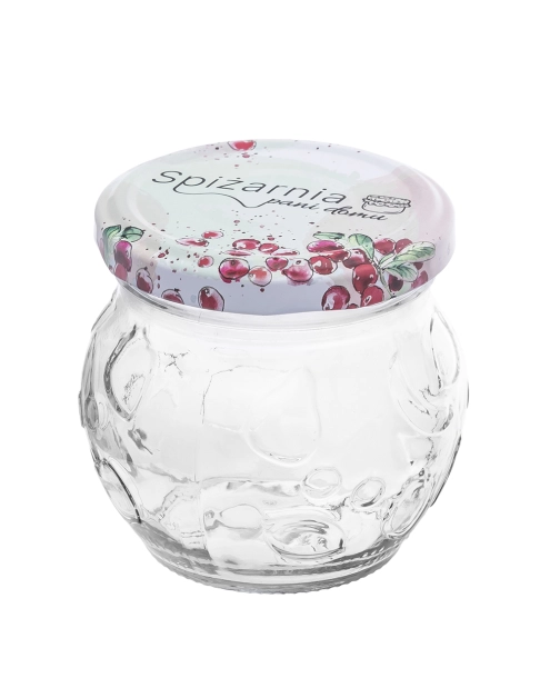 Zdjęcie: Komplet 6 słoików Spiżarnia Pani Domu grawerowanych 215 ml z zakrętką fi 66 4-zaczepową ALTOM DESIGN