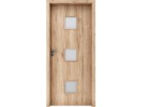 Zdjęcie: Skrzydło Salerno 4 90P B587 Dąb naturo, szkło Satinato, okleina Enduro plus INVADO