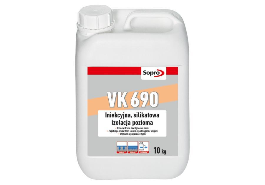 Zdjęcie: Iniekcyjna, silikatowa izolacja pozioma VK 690 SOPRO
