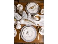 Zdjęcie: Filiżanka ze spodkiem porcelanowa świąteczna Zimowy Blask 240 ml ALTOMDESIGN