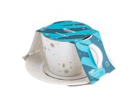 Zdjęcie: Filiżanka ze spodkiem porcelanowa świąteczna Zimowy Blask 240 ml ALTOMDESIGN